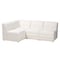 Baxton Studio Maya Modern White Boucle Fabric 4-Piece Modular Sectional Sofa 228-12968-12967-ZORO - alternate 1
